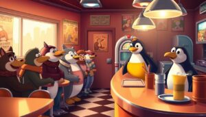 Penguin Diner: Help Penny Serve Customers and Save the Diner!